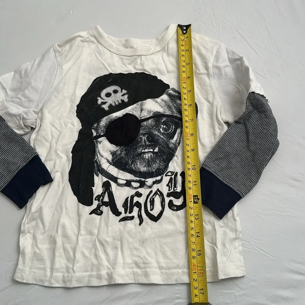Gap dog pirate black and white long sleeve t-shirt